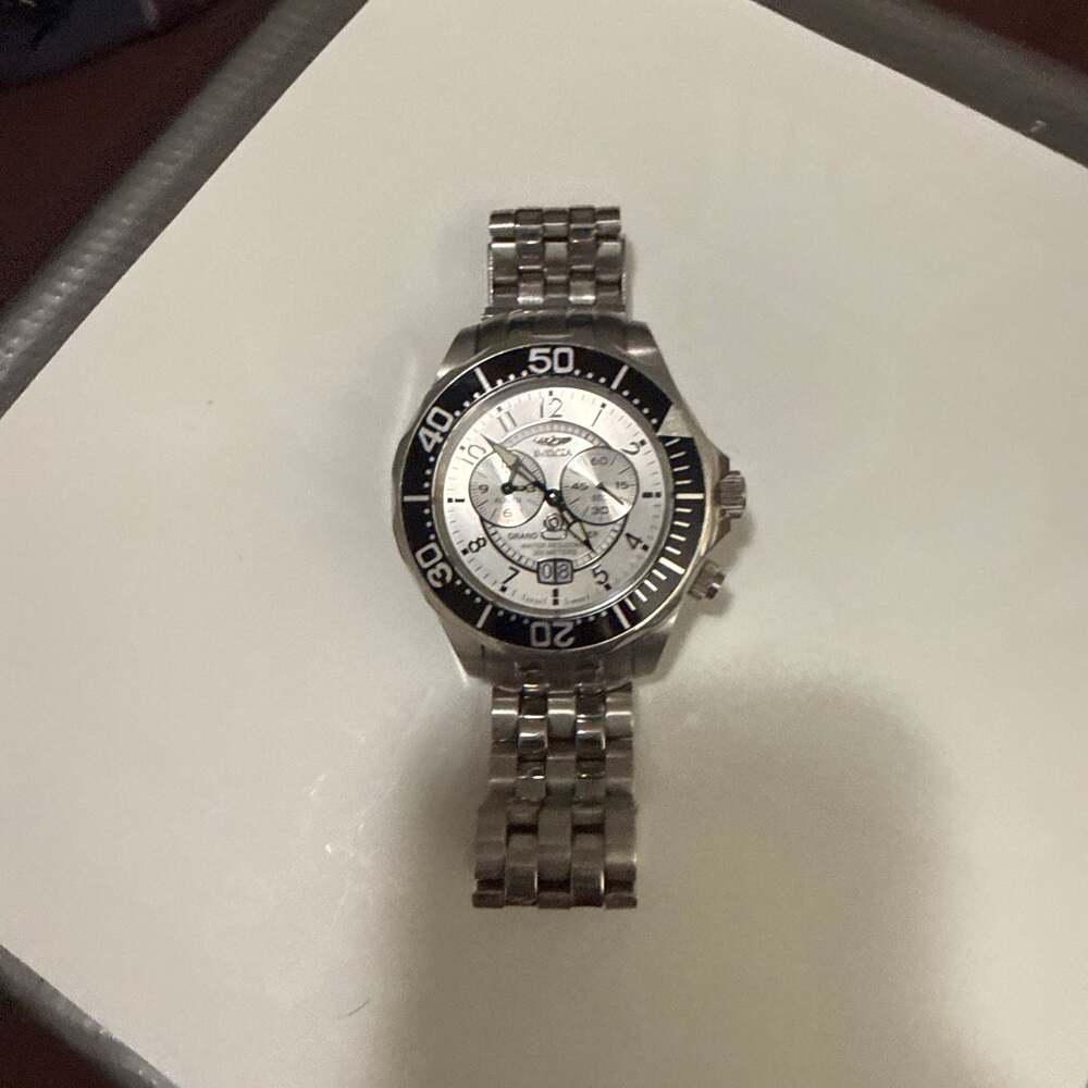 Invicta Men's 11492 Grand Diver White Dial Stainless Steel Chronograph Watch